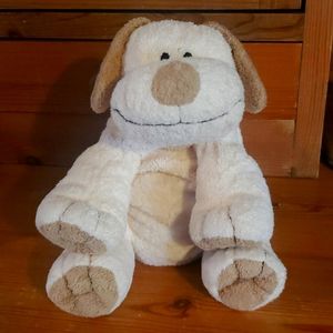 2002 TY Lux Pluffy Pluffies Ploppers The Dog Puppy Beanie Baby Stuffed Animal